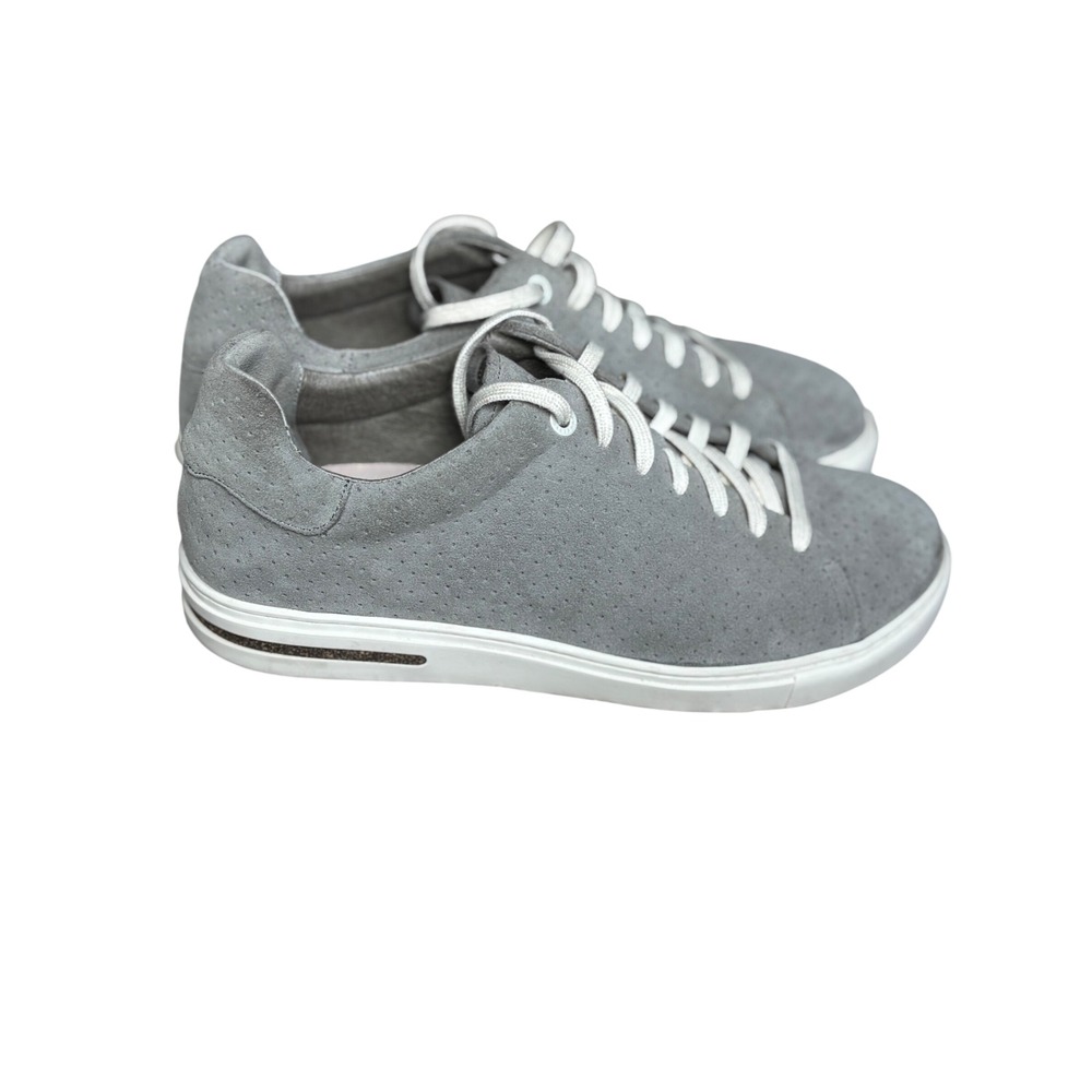 Birkenstock Bend Low Gray Suede Perforated Sneakers EU 41 US Women 10 Men 8 - Picture 2 of 6